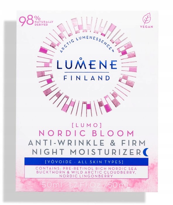 Lumene Nordic Bloom Lumo proti vráskám – Zpevňující noční krém