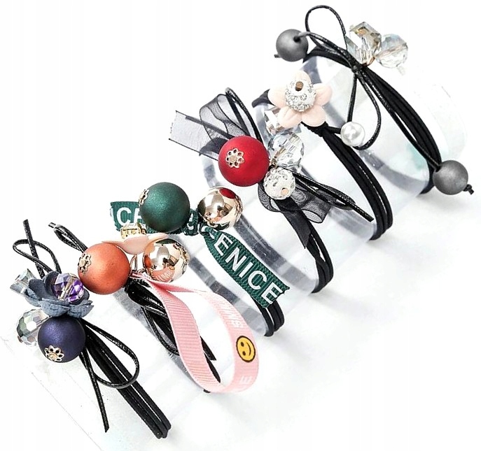 Komplet gumek Gumki frotek gumka do włosów 6 sztuk Marka Inna marka