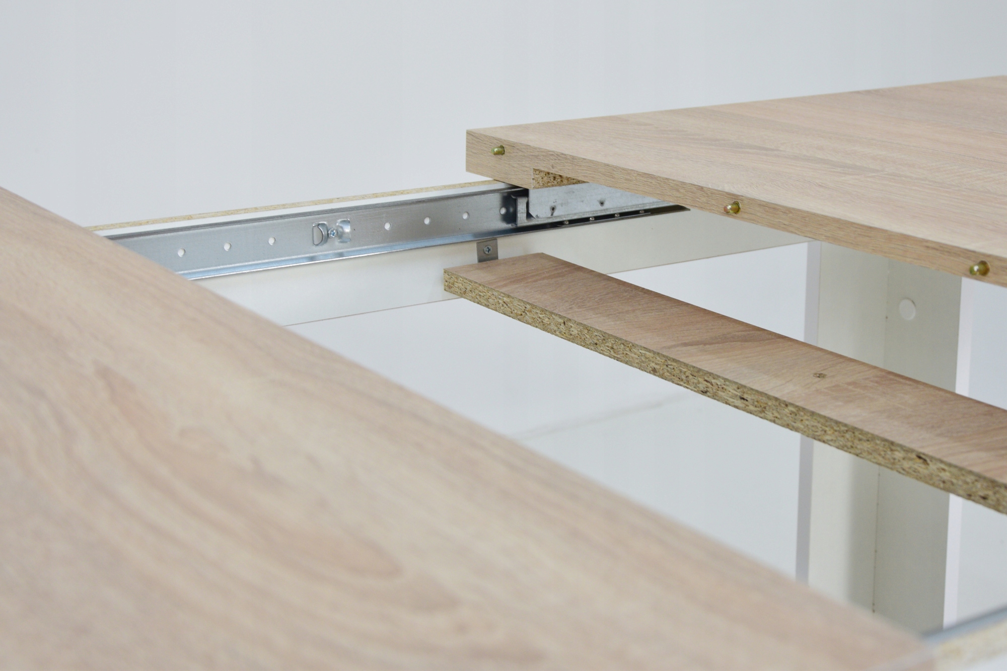 SKANDYNAWSKI ZESTAW 4 krzesła + stół 80x120/160 cm Kolor blatu dąb sonoma