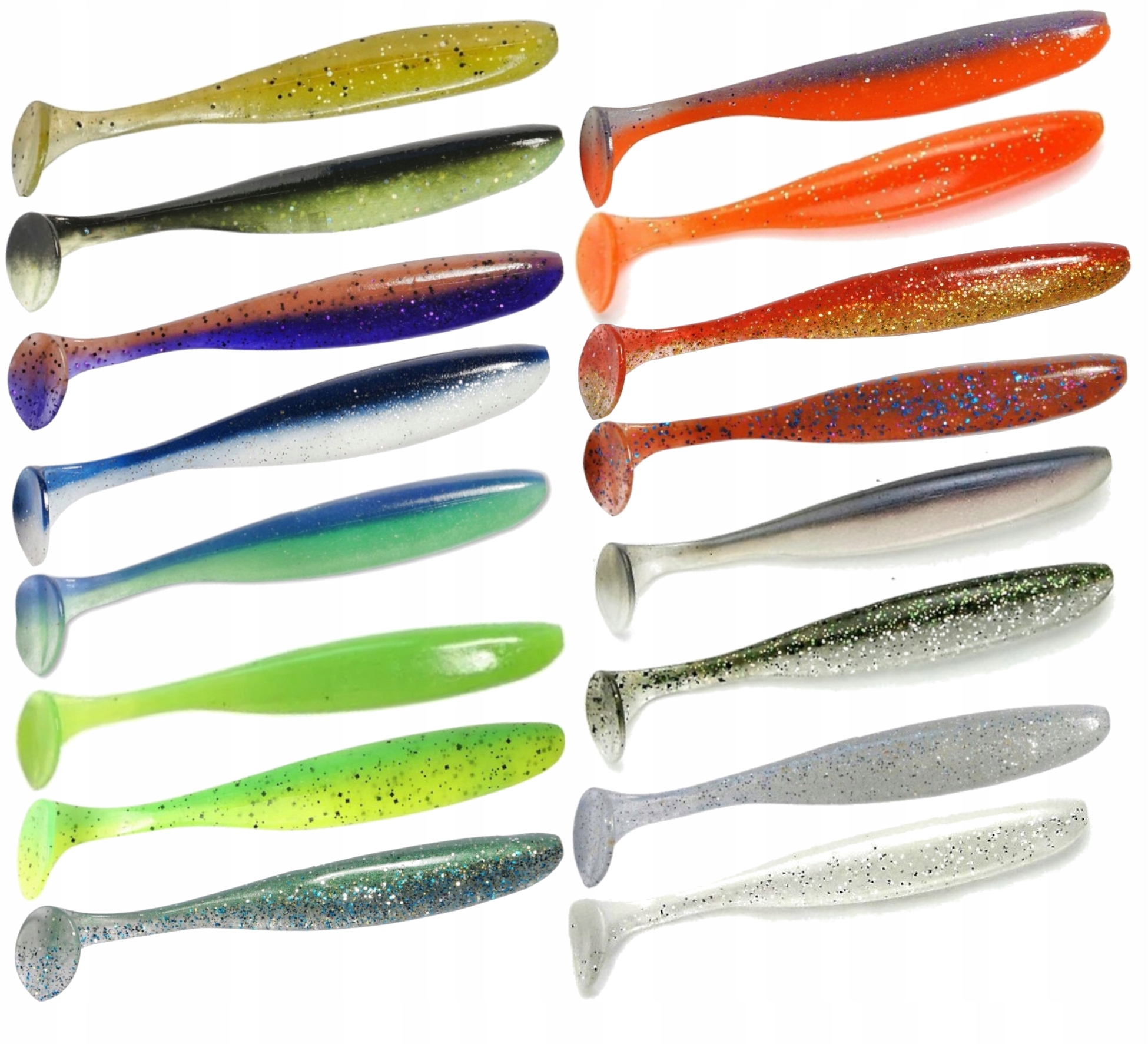 Keitech na okonia Easy Shiner 2 cale 5cm Okoń Zestaw mix 16szt.