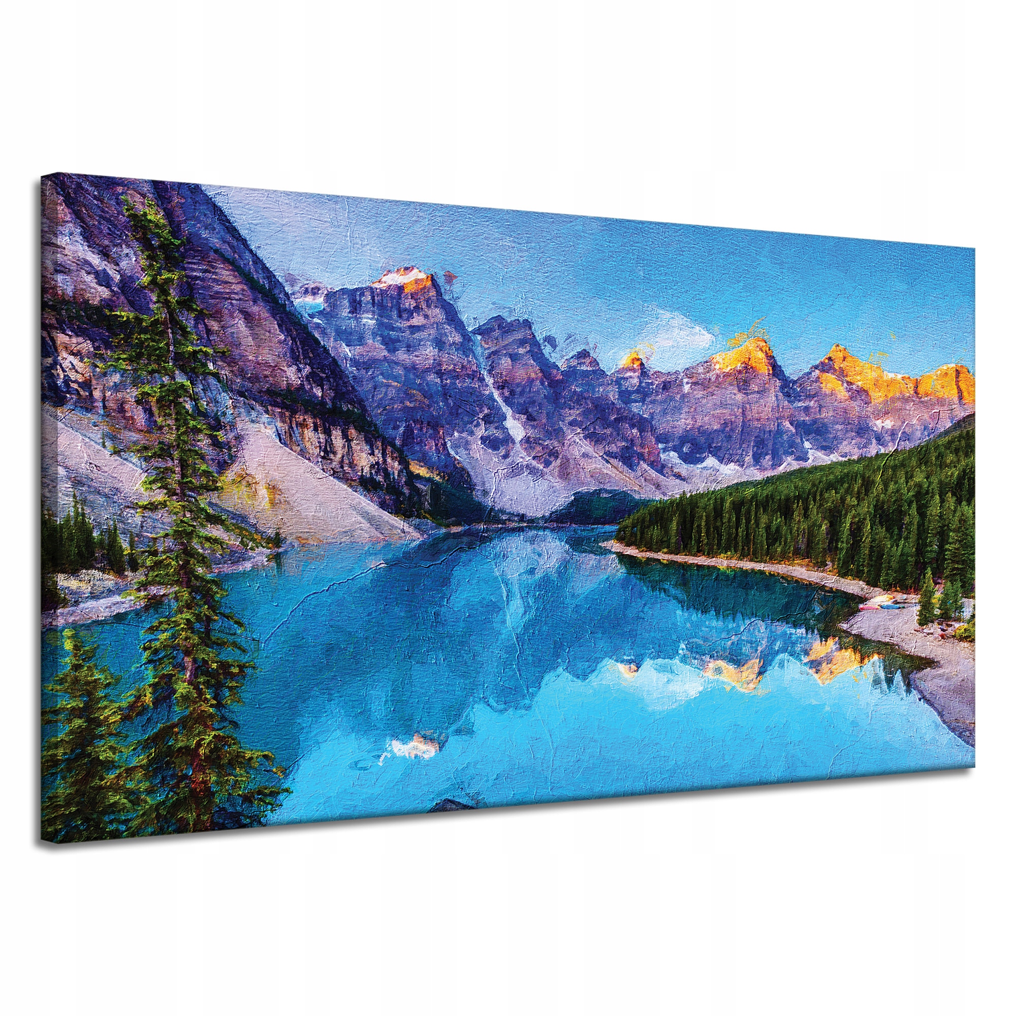 Obraz na plátně Řeka Hory Příroda Lesy 120x70 cm Ideální jako dárek