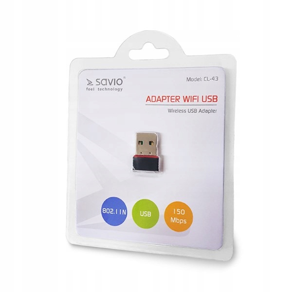 Karta WiFi Savio CL-43 (usb 2.0)