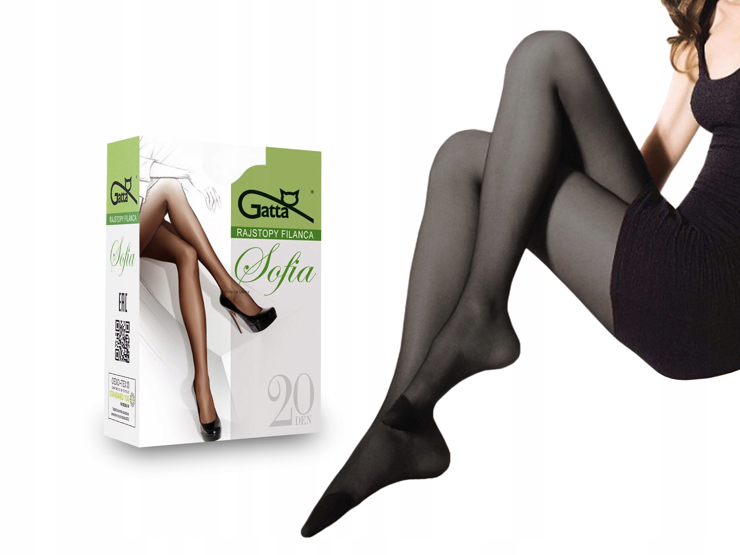 

Rajstopy matowe Gatta Sofia, 20 den, grigio, 5-XL