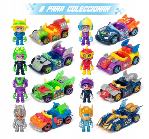 T-Racers VI Light Speed Car & Racer - Box 8 sztuk Kod producenta 60141000