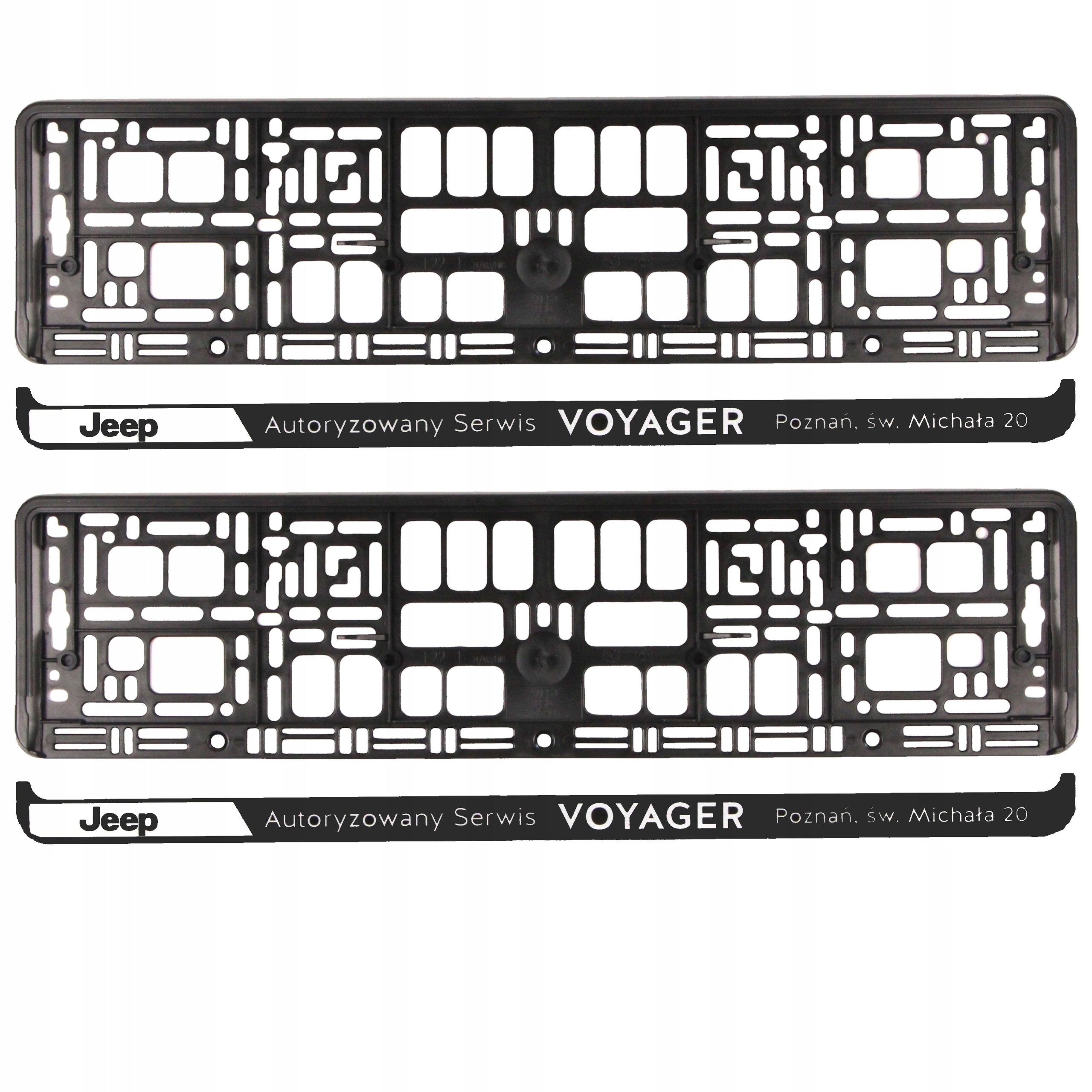 Ramki Tablic Rejestracyjunych Voyager Dealer Aso Jeep Mocowanie Tablic