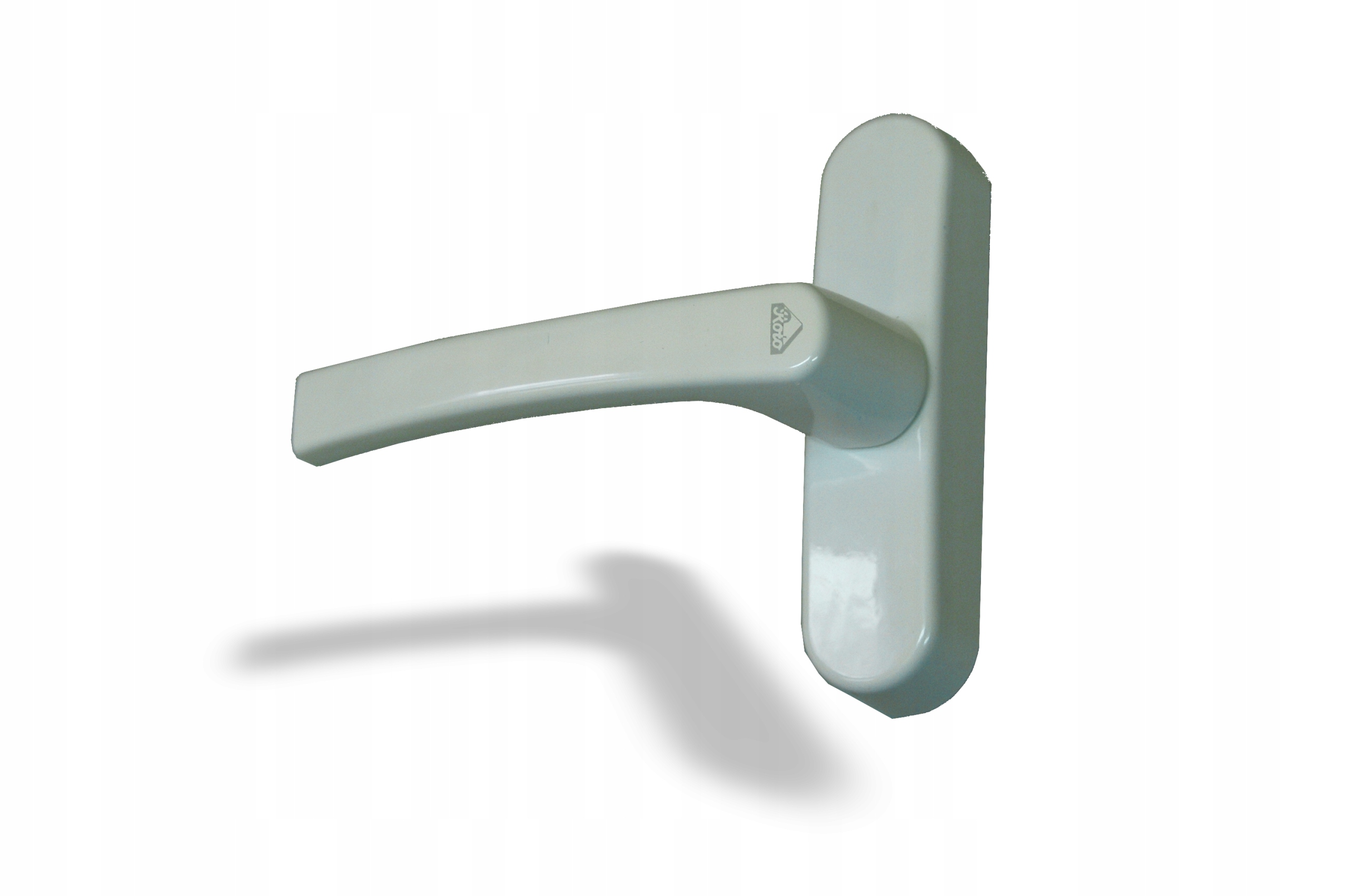 Klamka do okna, okienna aluminiowa,z widelcem,solidna,biała Roto Line