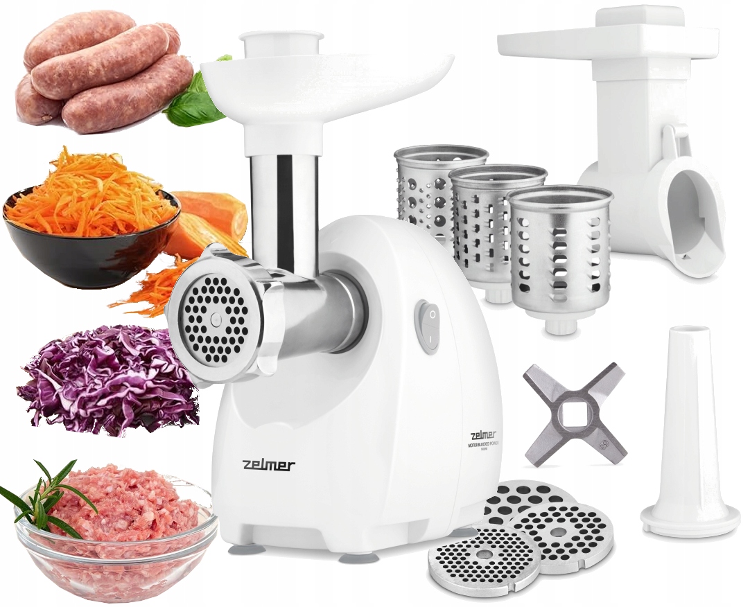 Mocna maszynka do mięsa szatkownica ZELMER ZMM4048 EAN (GTIN) 5908269347162