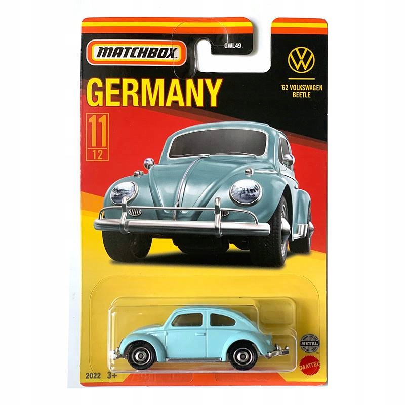 

Matchbox Samochodzik Vw Beetle 62 HFH54