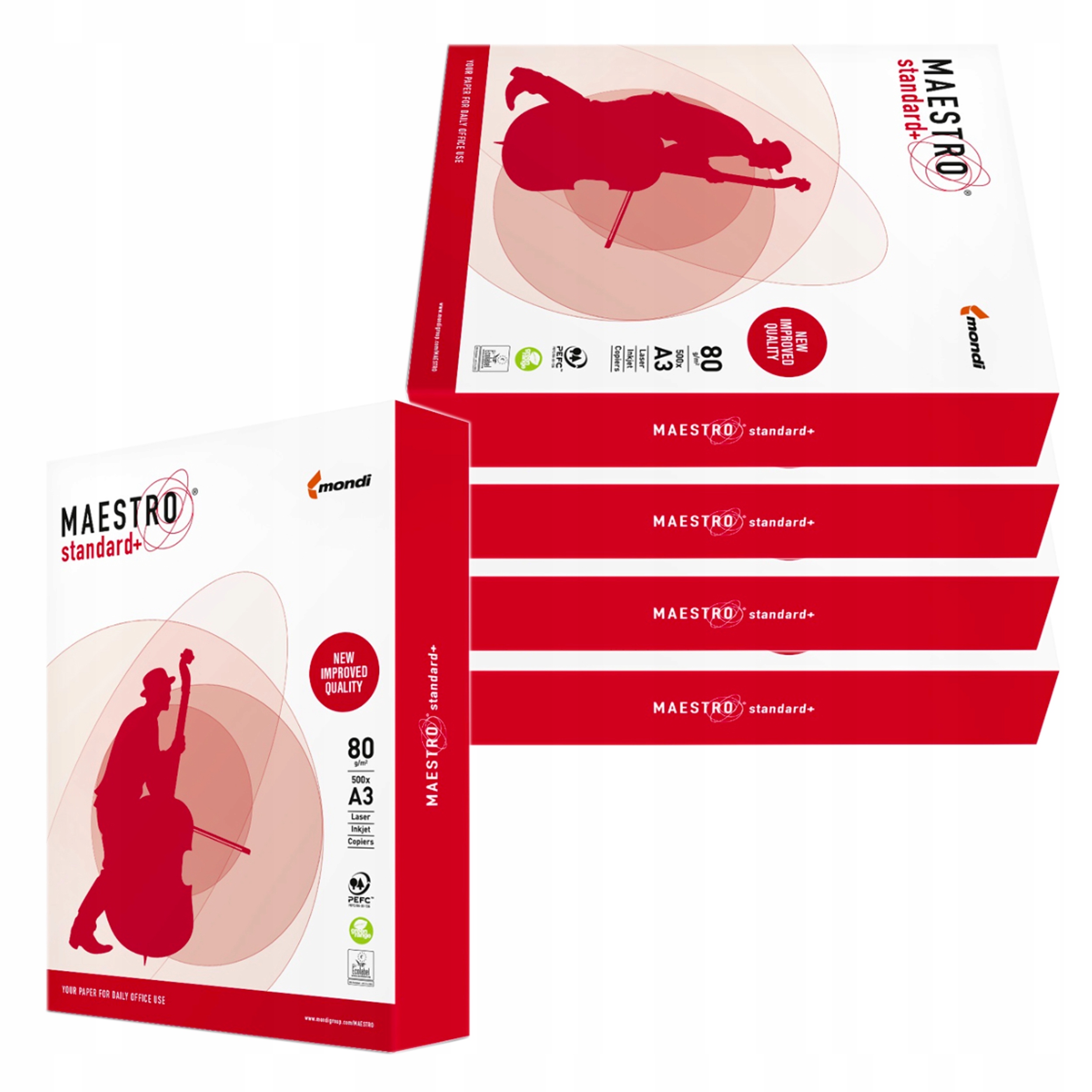 

Papier Ksero A3 80G Maestro Standard Plus 2500ark.