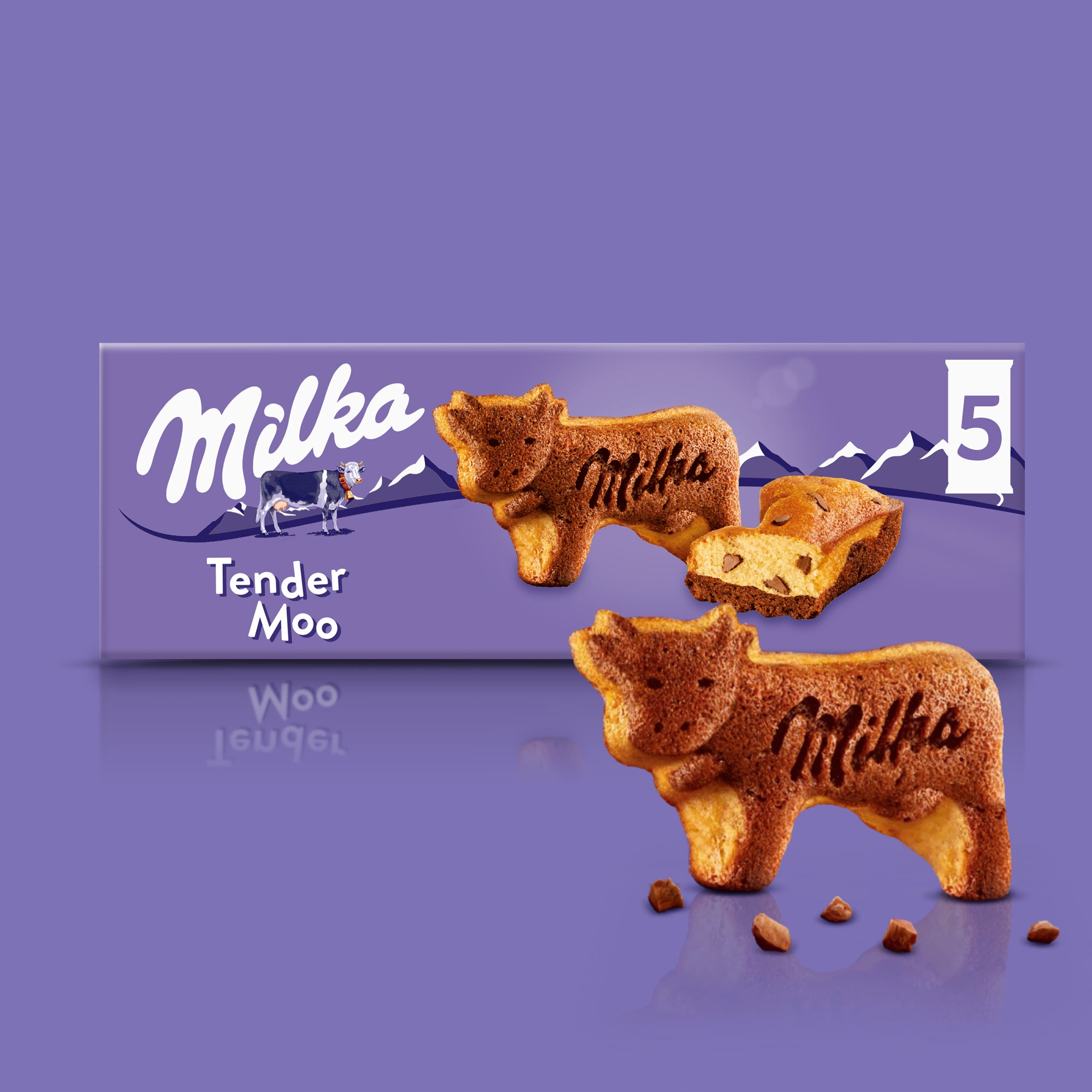 Ciastka Milka Tender Moo ciasteczka biszkoptowe z czekoladą 140 g Rodzaj Biszkopty