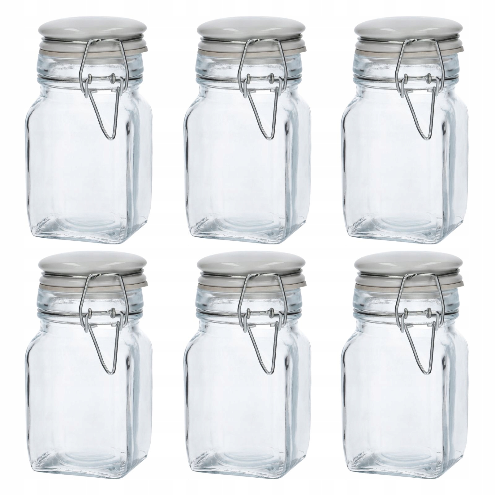 

Komplet 6 szt słoików szklanych na przyprawy 250ml