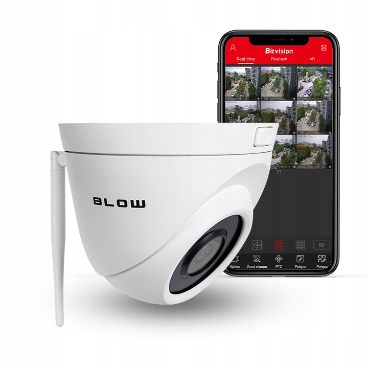 

Kamera Blow Ip 5MP WiFi 3,6 mm Slot Sd H.265 25mIR
