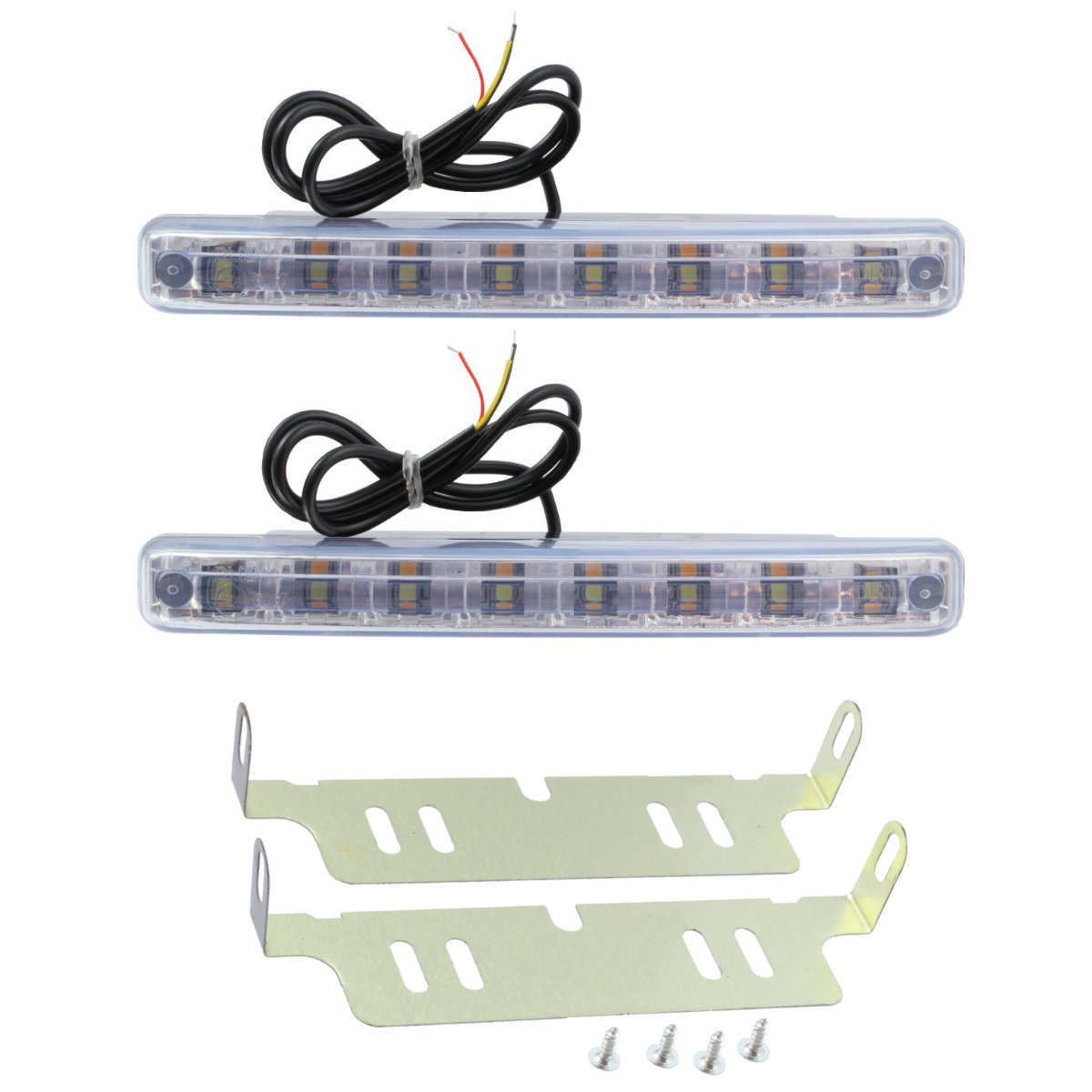 ME-001933 - ДНЕВНЫЕ ХОДОВЫЕ ОГНИ DRL + ПОВОРОТНИКИ МИГАЛКА 8 LED