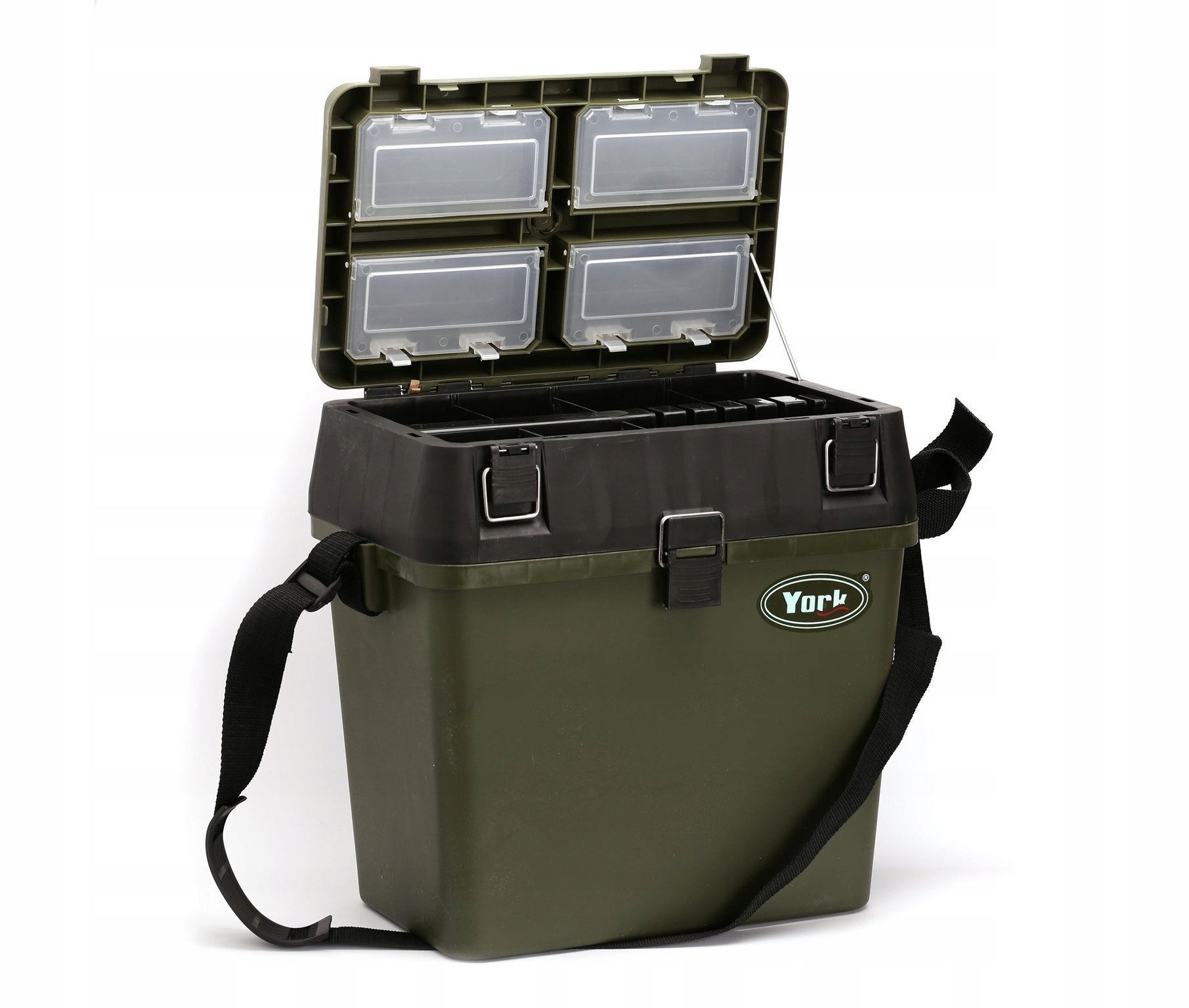 Duży Pojemny Kufer Wędkarski Siedzisko York