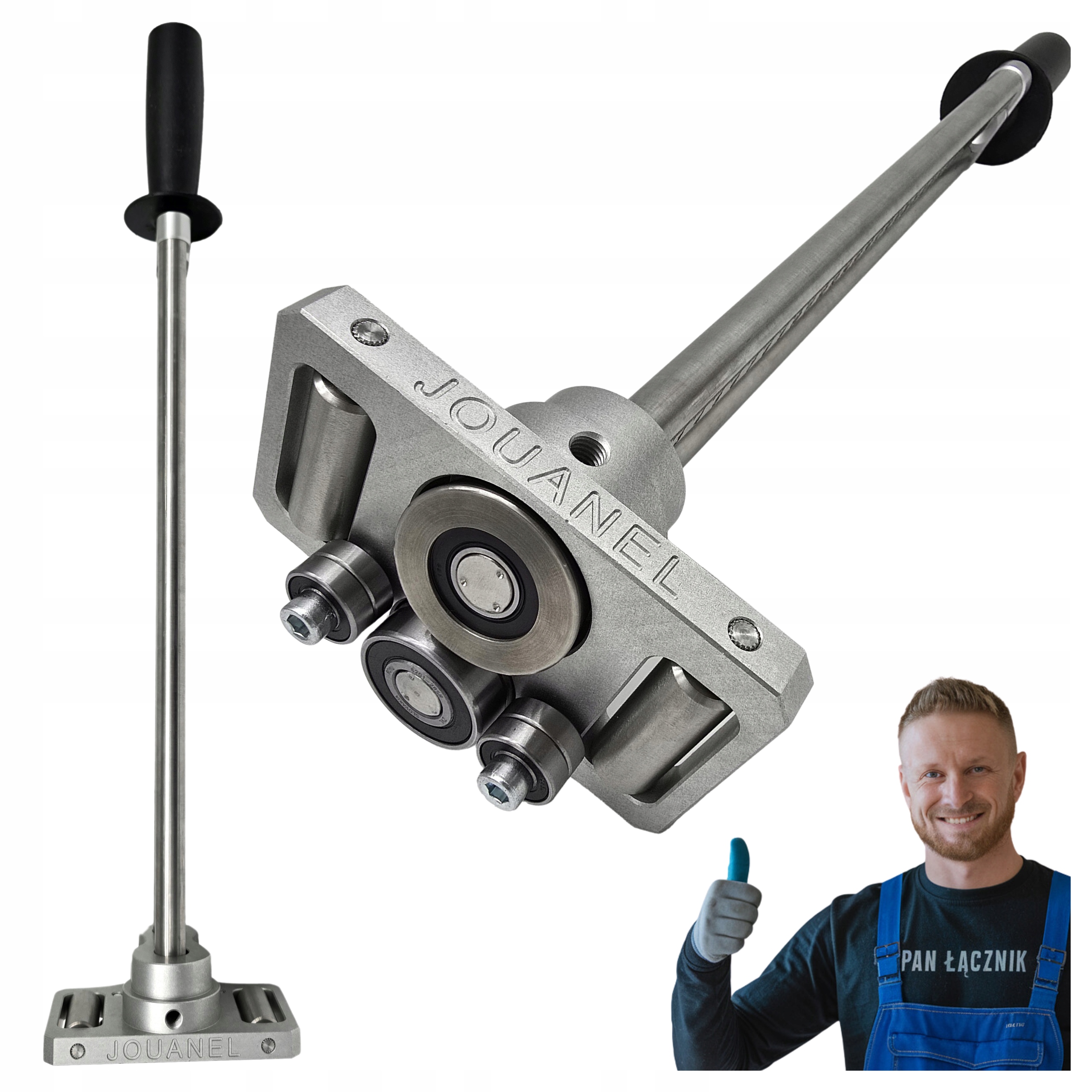 Bender na plech Ruční válečkový ohýbač 350 mm Jednosloupcový s dělením