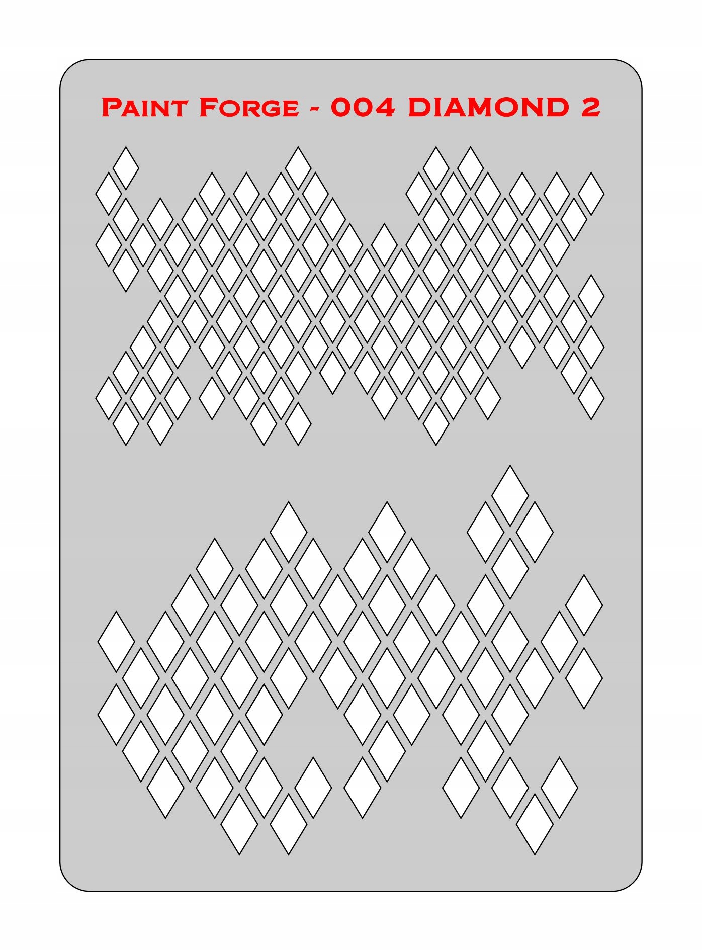 Трафарет шаблон Paint Forge Pfst004l Diamond 2