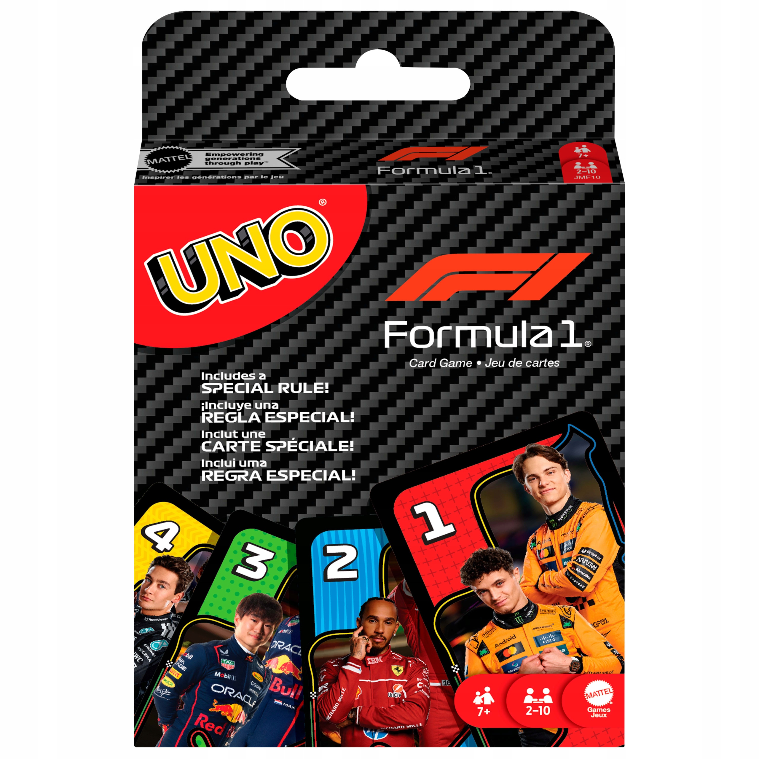 Mattel UNO Formuła 1 Gra karciana JMF10