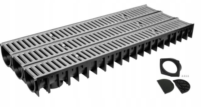 

Zestaw 3m Ocynk Kanał korytko Odwodnienie liniowe