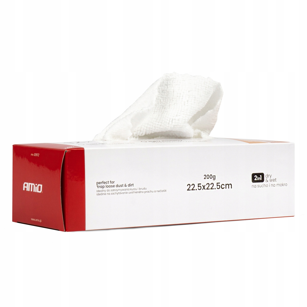 Chusteczki ściereczki z mikrofibry pudełko zestaw 12 szt. 22,5x22,5 cm