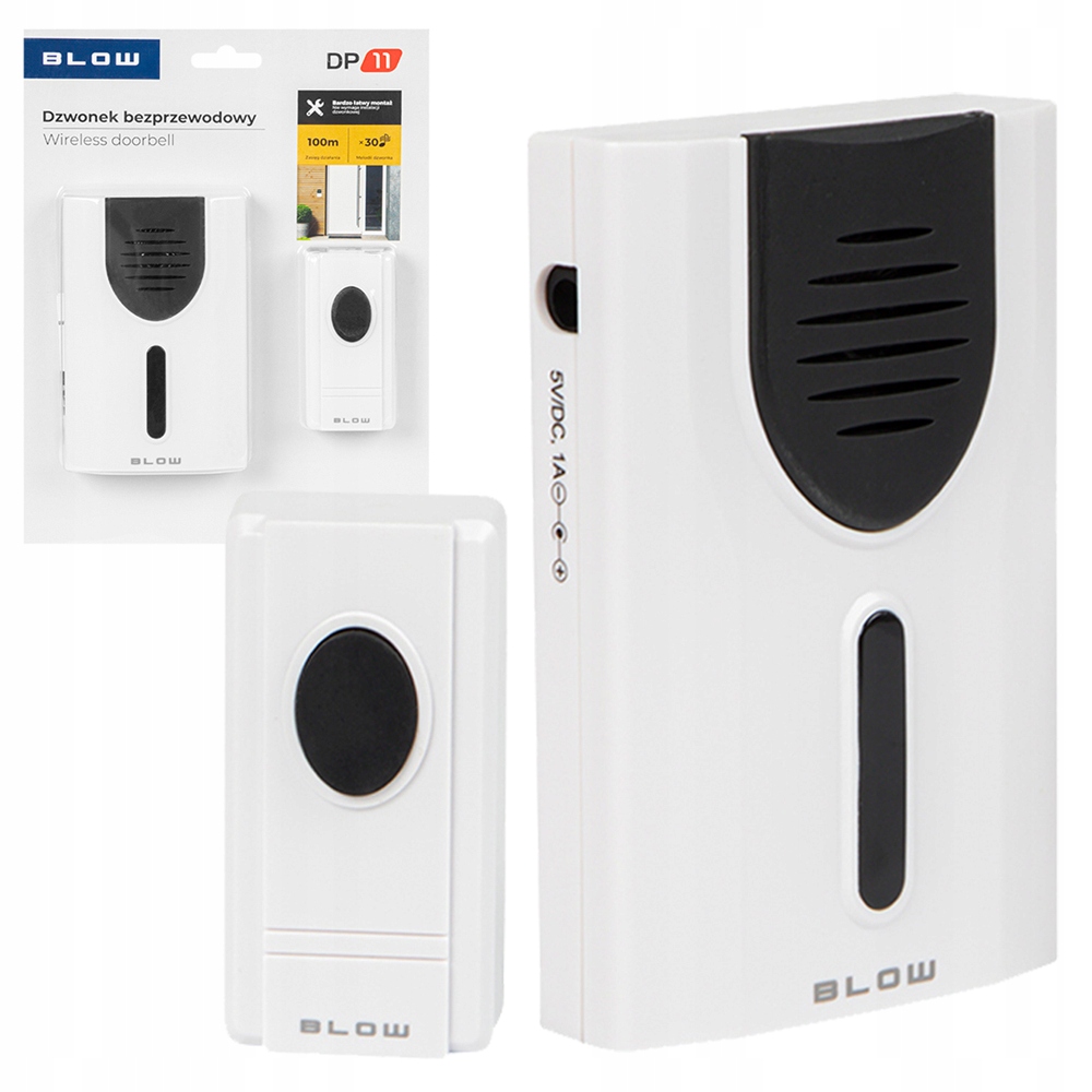 BEZPRZEWODOWY DZWONEK DO DRZWI MIESZKANIA FUTRKI