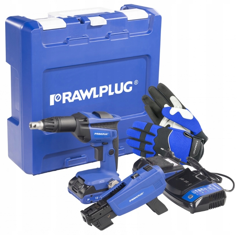 

Rawlplug Wkrętarka do płyt G/k Magazynek 2x2.0Ah