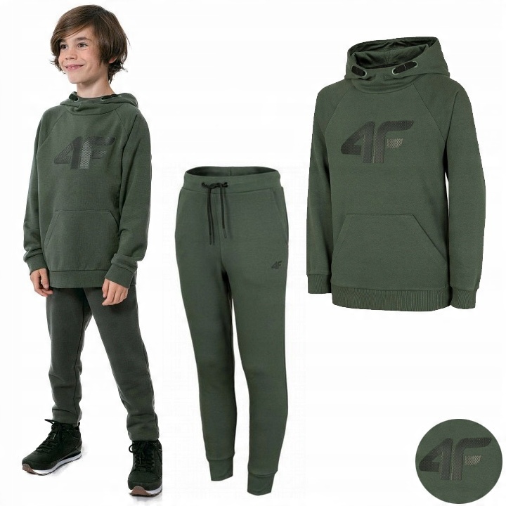 

Komplet Chłopięcy Dresowy 4F Bluza Spodnie Dres
