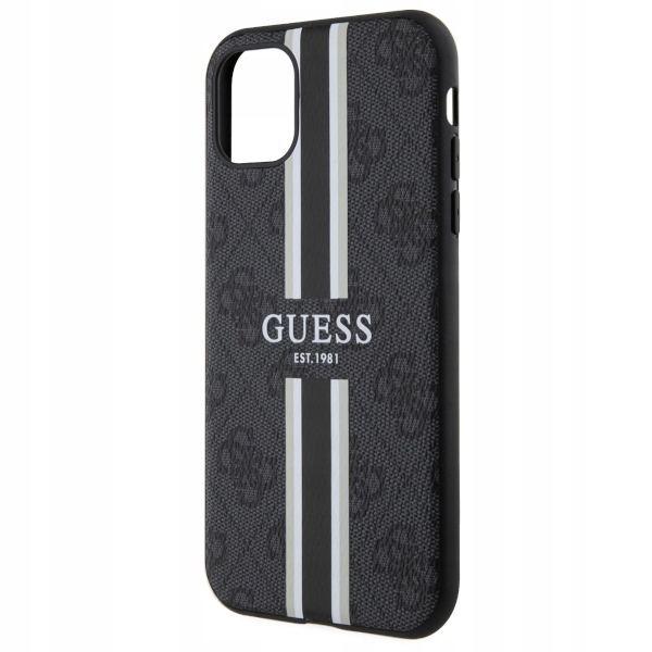 Etui GUESS 4G Printed Stripes MagSafe do iPhone 11 Dedykowana marka Apple