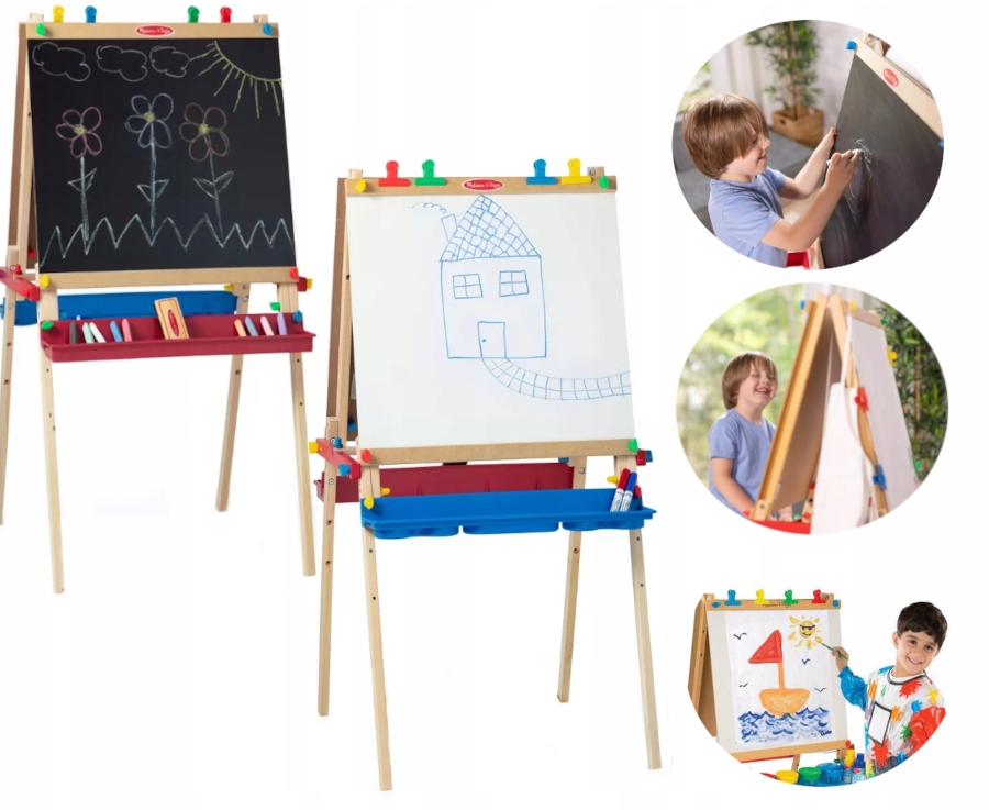 Melissa & Doug Luksusowa stojąca Sztaluga Dwustronna Duża Deluxe