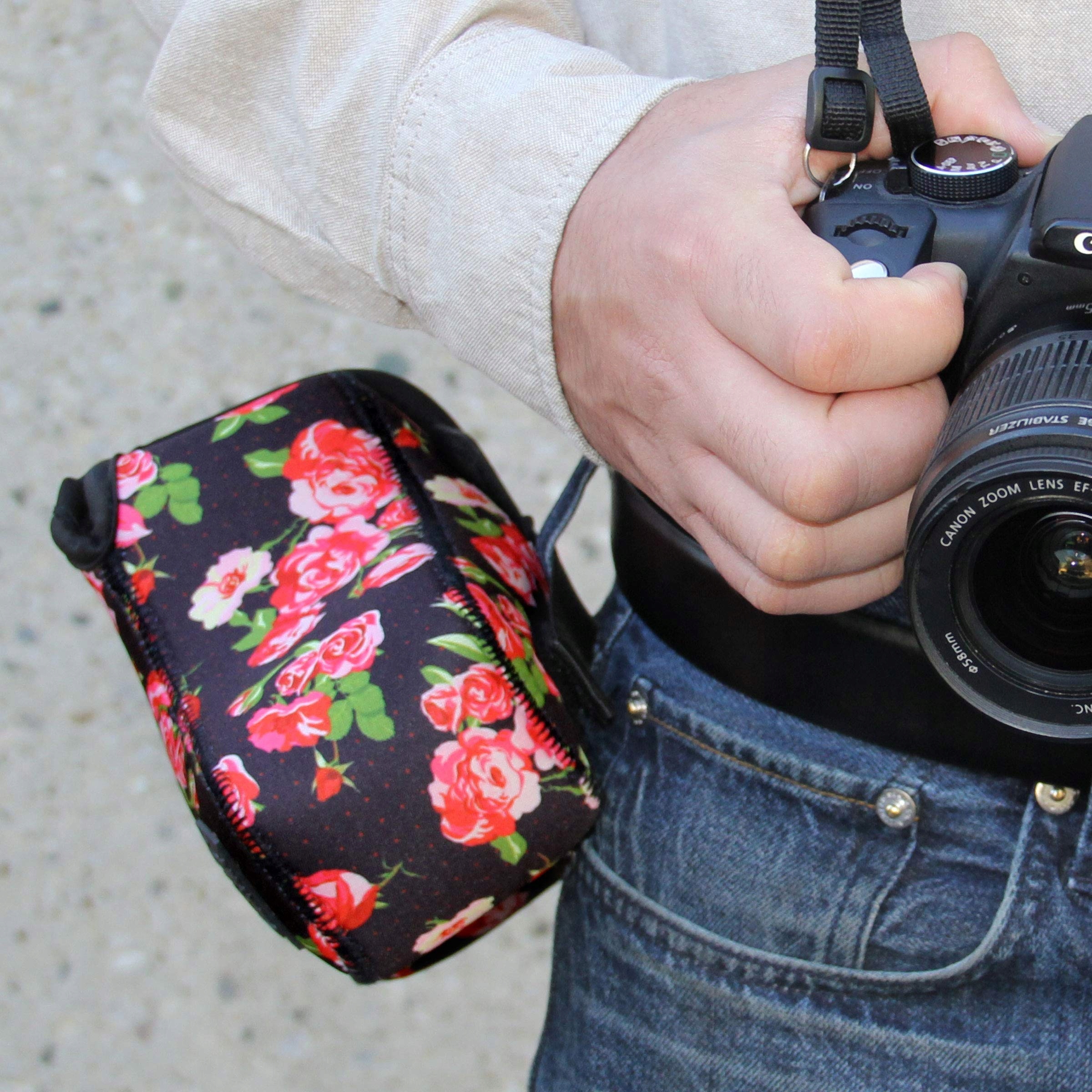 USA GEAR Torba Na Aparat DSLR Neoprenowa Do Nikon Canon Pentax Kwiaty — miniatura 5