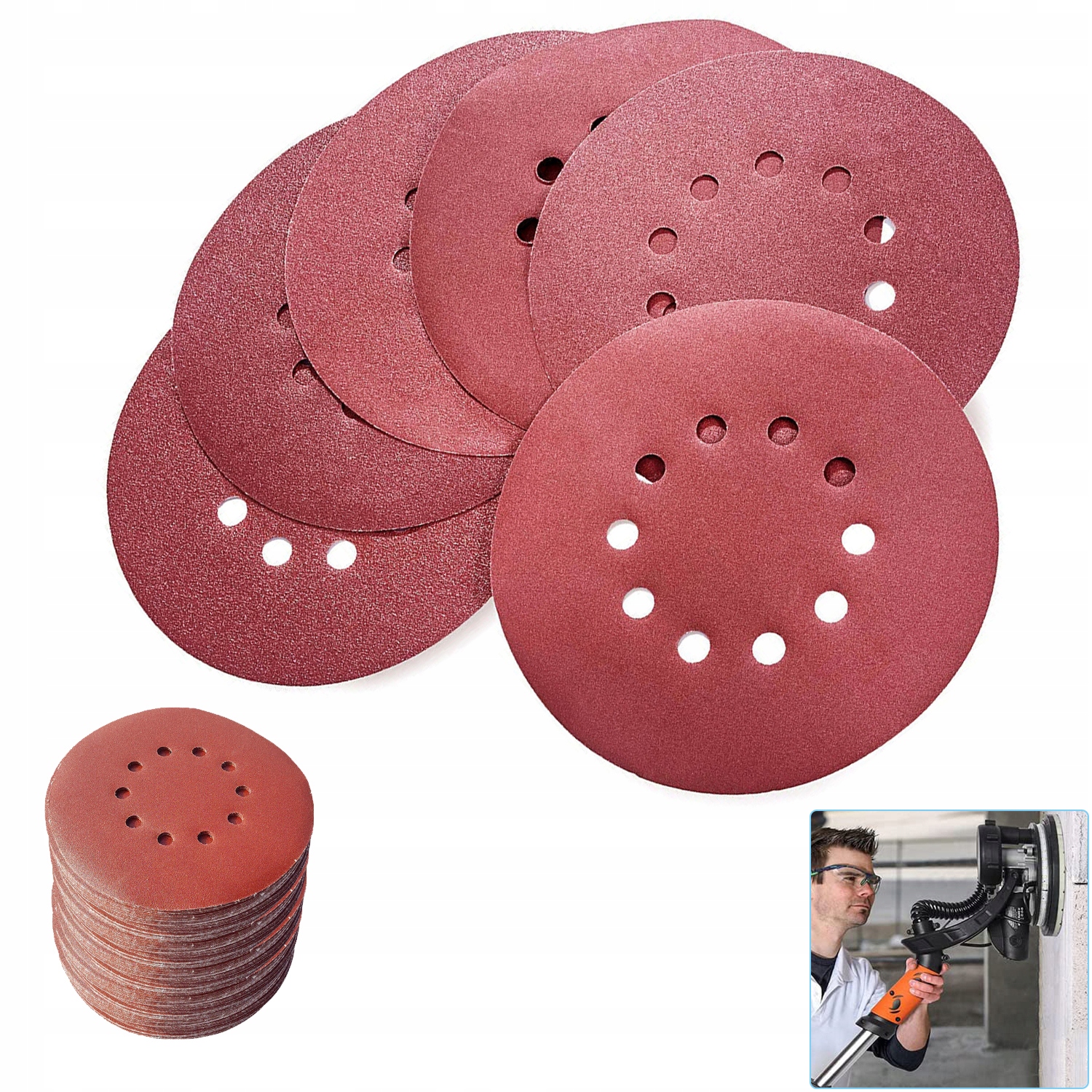 Brusný Papír Na Suchý Zip Pro Žirafu 225 mm P60/80/100/120/180 50 ks