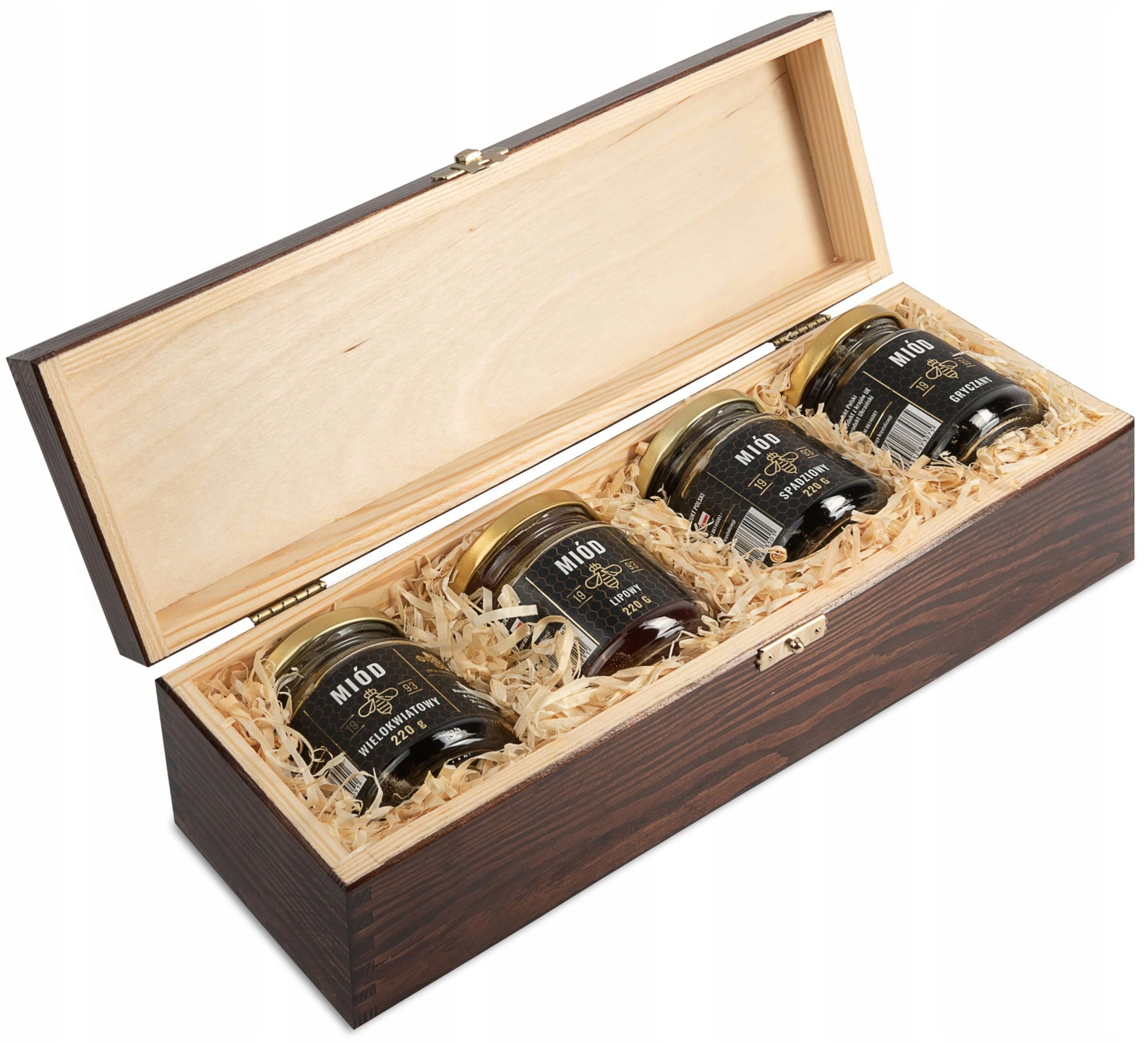 Zestaw prezentowy Miodów W Skrzynce Z Grawerem