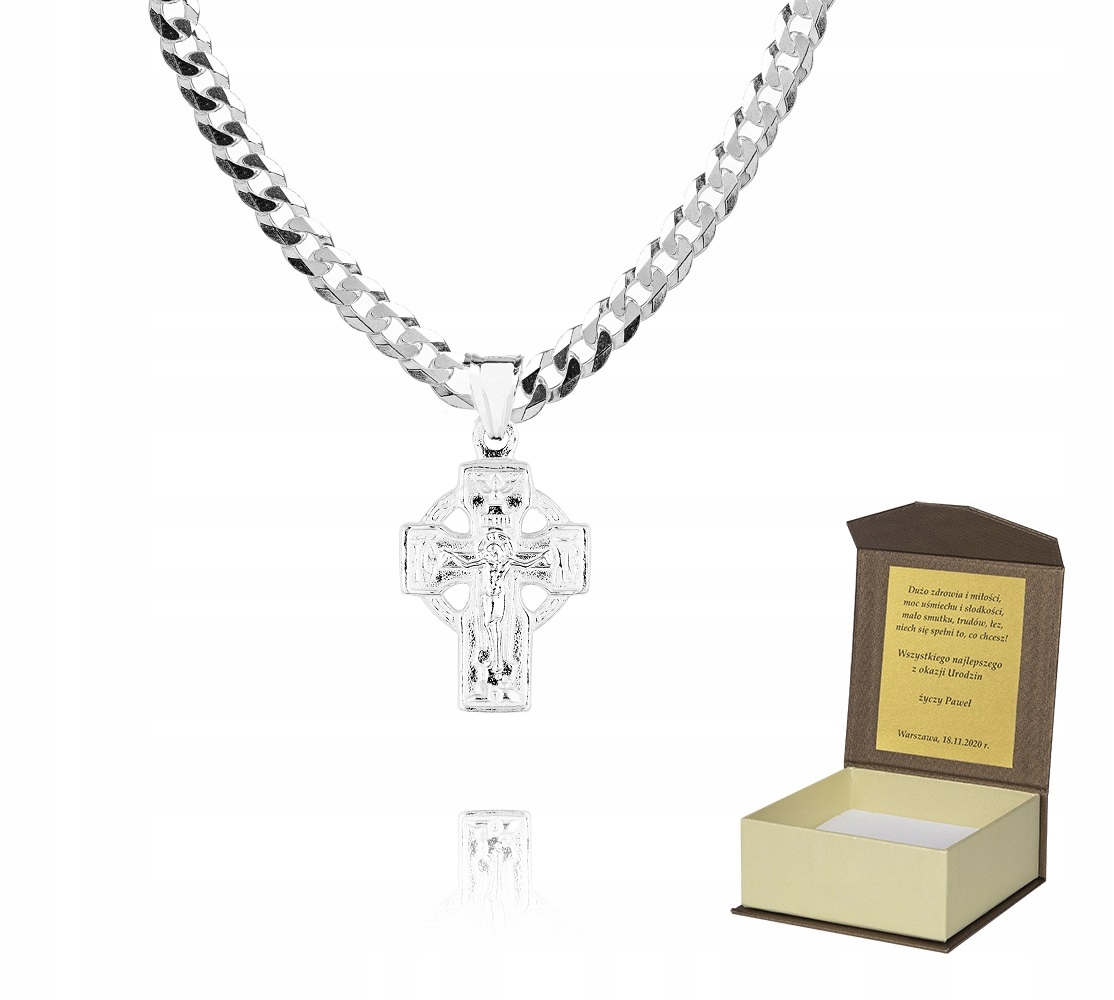 Stříbrný řetízek Pravoslavný Křížek 55 cm P2K28