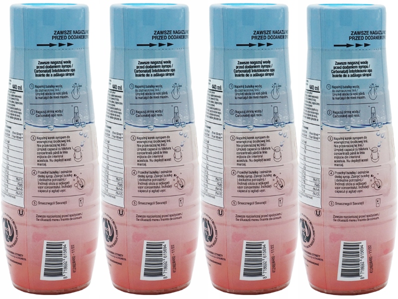 4x SYROP KONCENTRAT GRAPEFRUIT DO SATURATORA SODASTREAM 9L NAPOJU z 440ml Kod producenta Grappex4