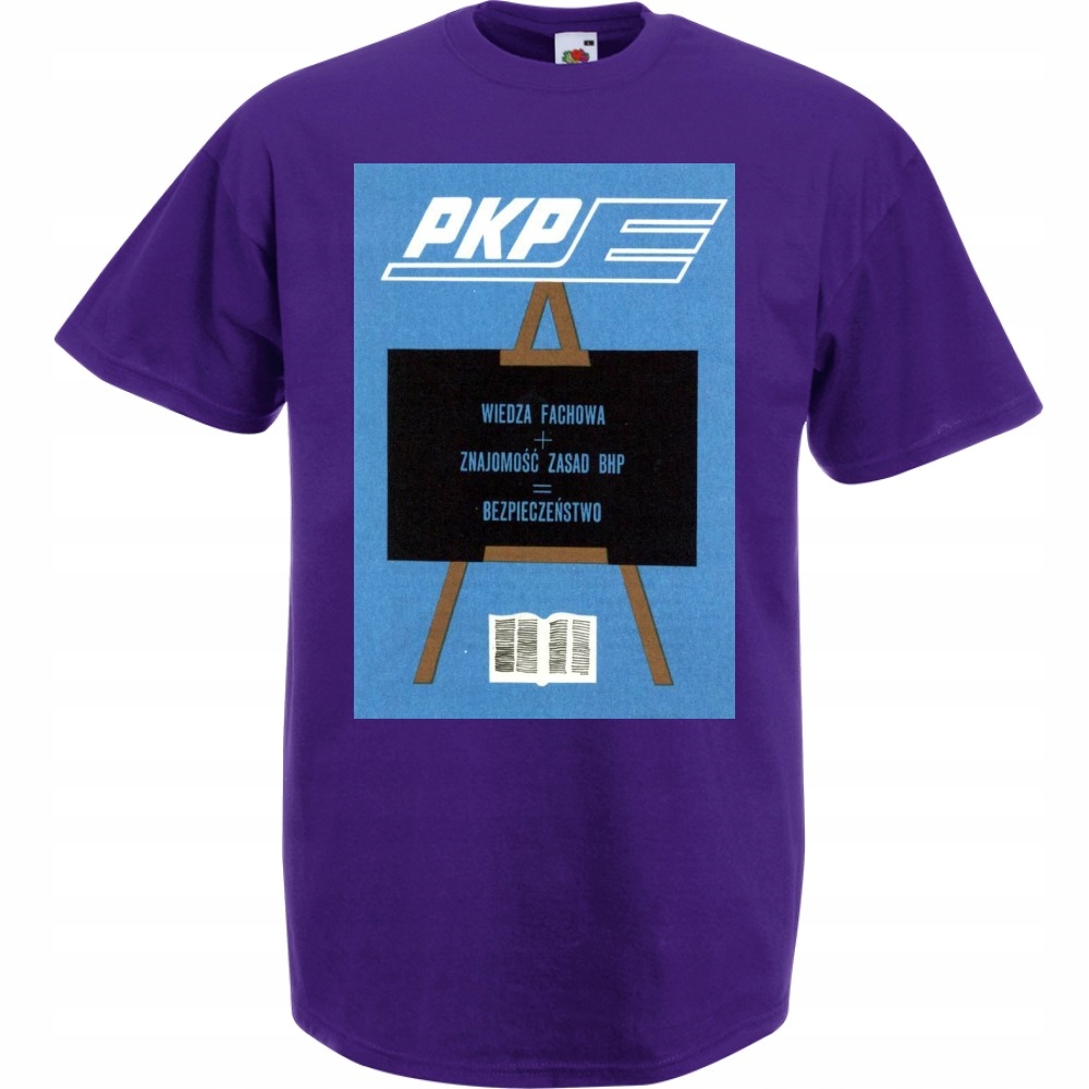 

Koszulka Prl komuna plakat prezent XL fioletowa