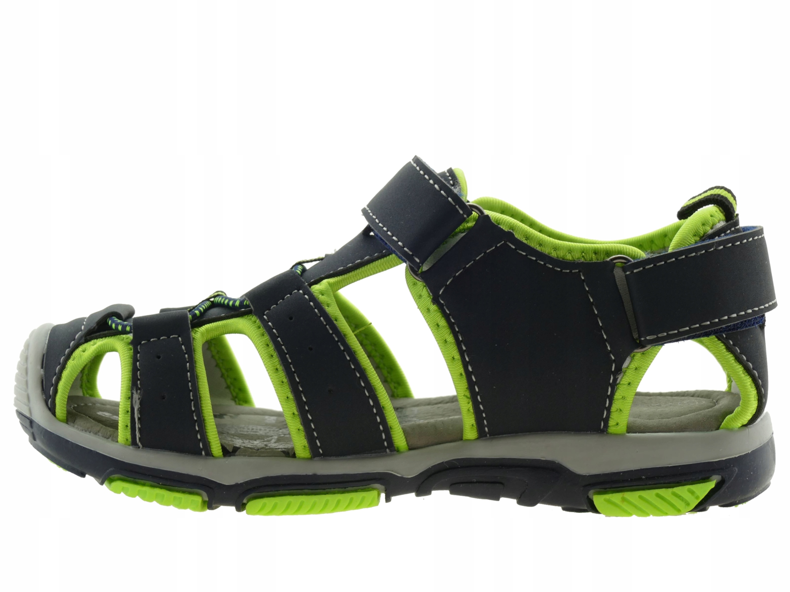 SANDAŁY CHŁOPIĘCE BUTY DZIECIĘCE SPORTOWE KRYTE SANDAŁKI NA RZEPY R. 27 Kod producenta 7SD9072