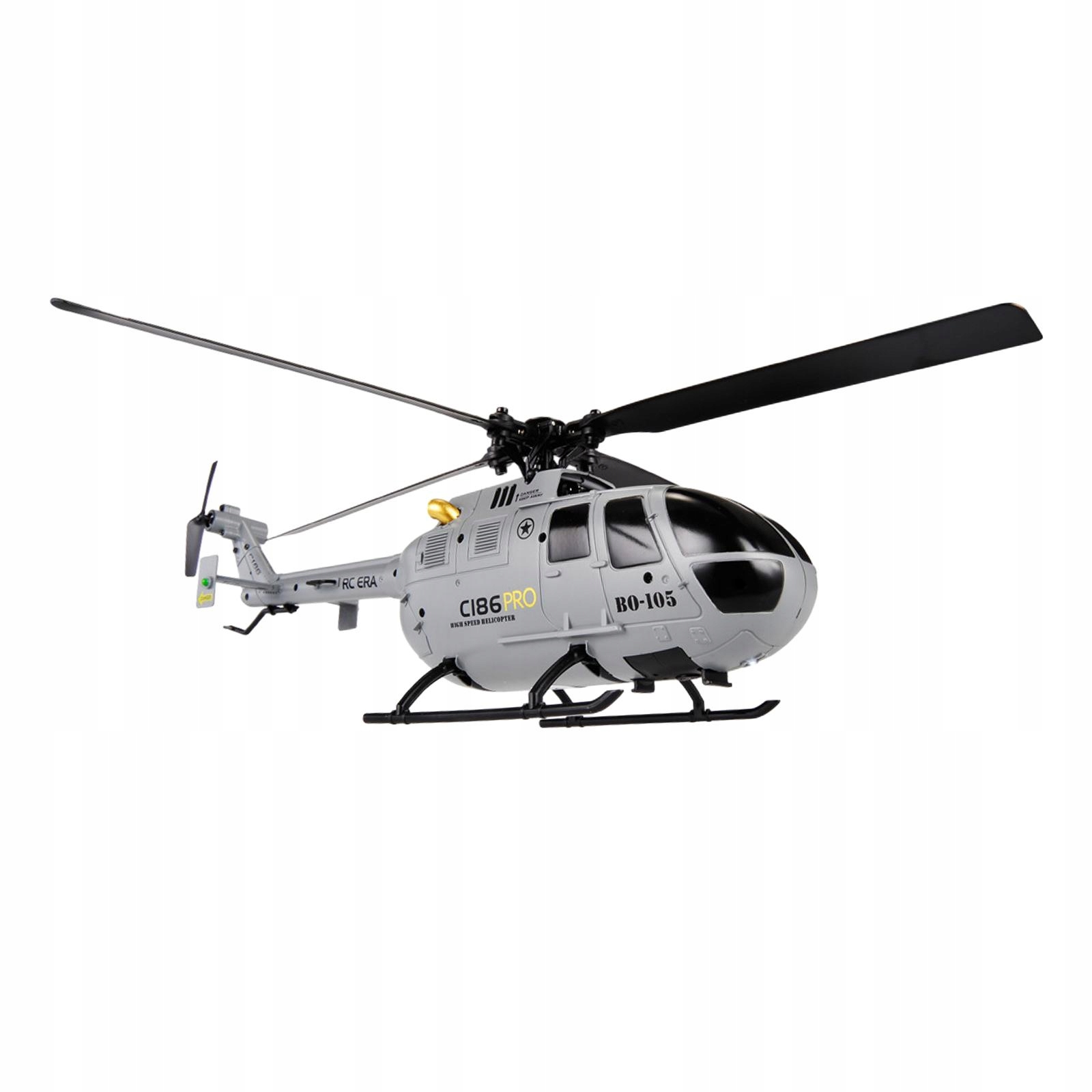 4CH RC Helicopter 350mAh LED Lights USB Akumulator Indukcja Szary