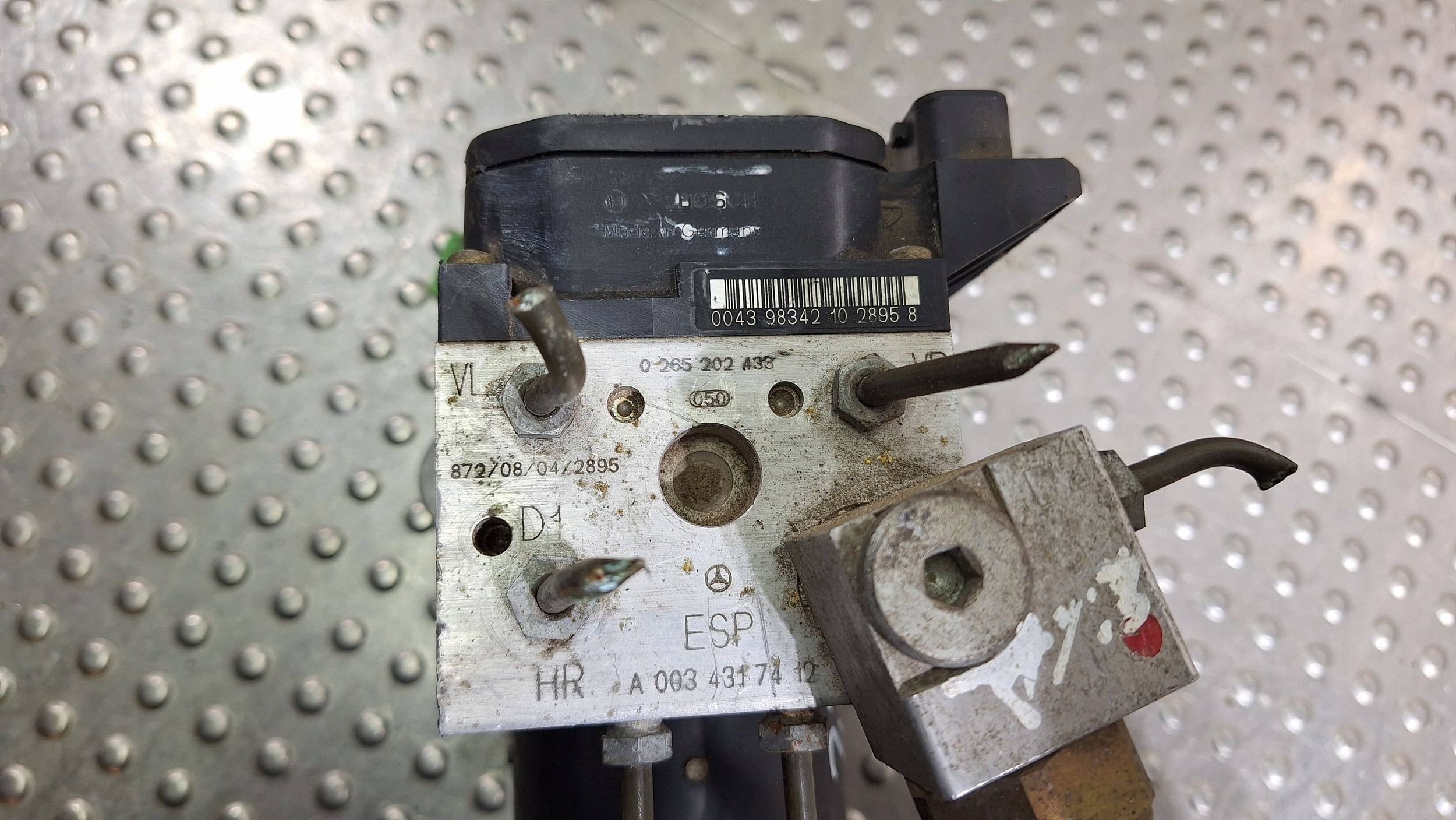 pump control unit ABS 0265202433 A0034317412 MERCEDES A W168