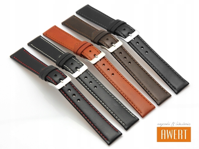 TEKLA XL pasek skórzany przedłużany czarny +T 24mm Szerokość paska 24 mm