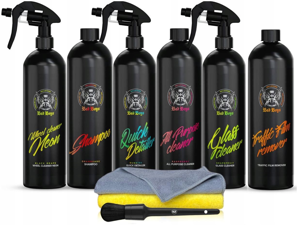 RR Customs RRC Bad Boys Mega Zestaw Kosmetyków Do Auta Detailing Prezent