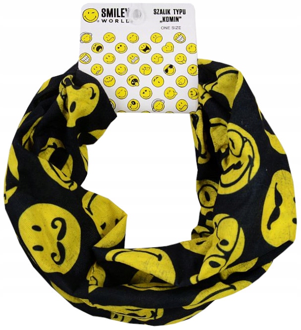 KOMIN SZALIK CHUSTA BANDANA EMOTKI SMILEY R073ź