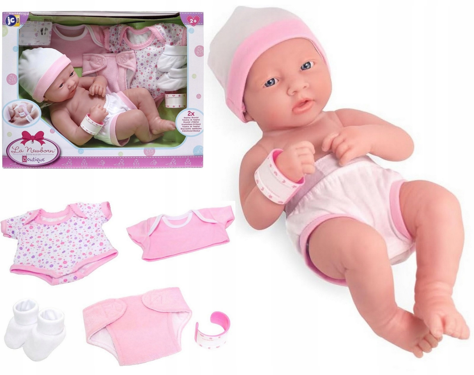 Lalka Leleczka do zabawy dla dzieci Bobas La Newborn Berenguer 18547