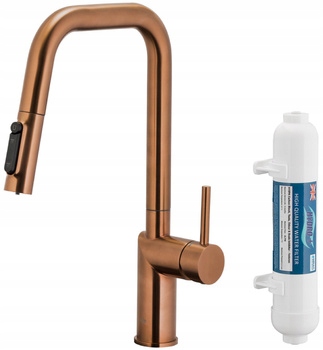 Kfa Kuchynská Batéria, Filtrácia Vody Duero Pure Style, Brushed Rose Gold