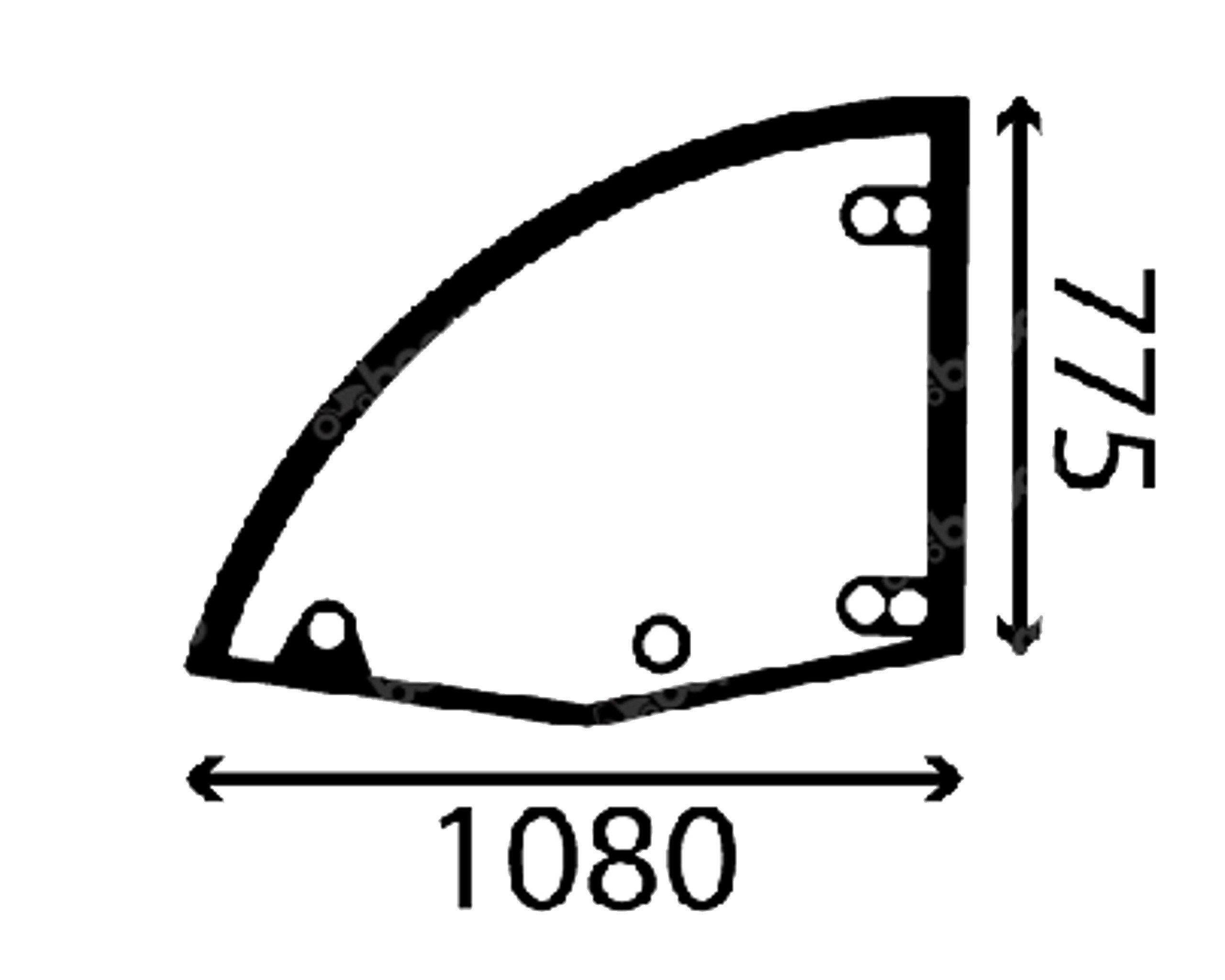 sklo nabíječka Deutz-Fahr Jlg dveře horní 2480068