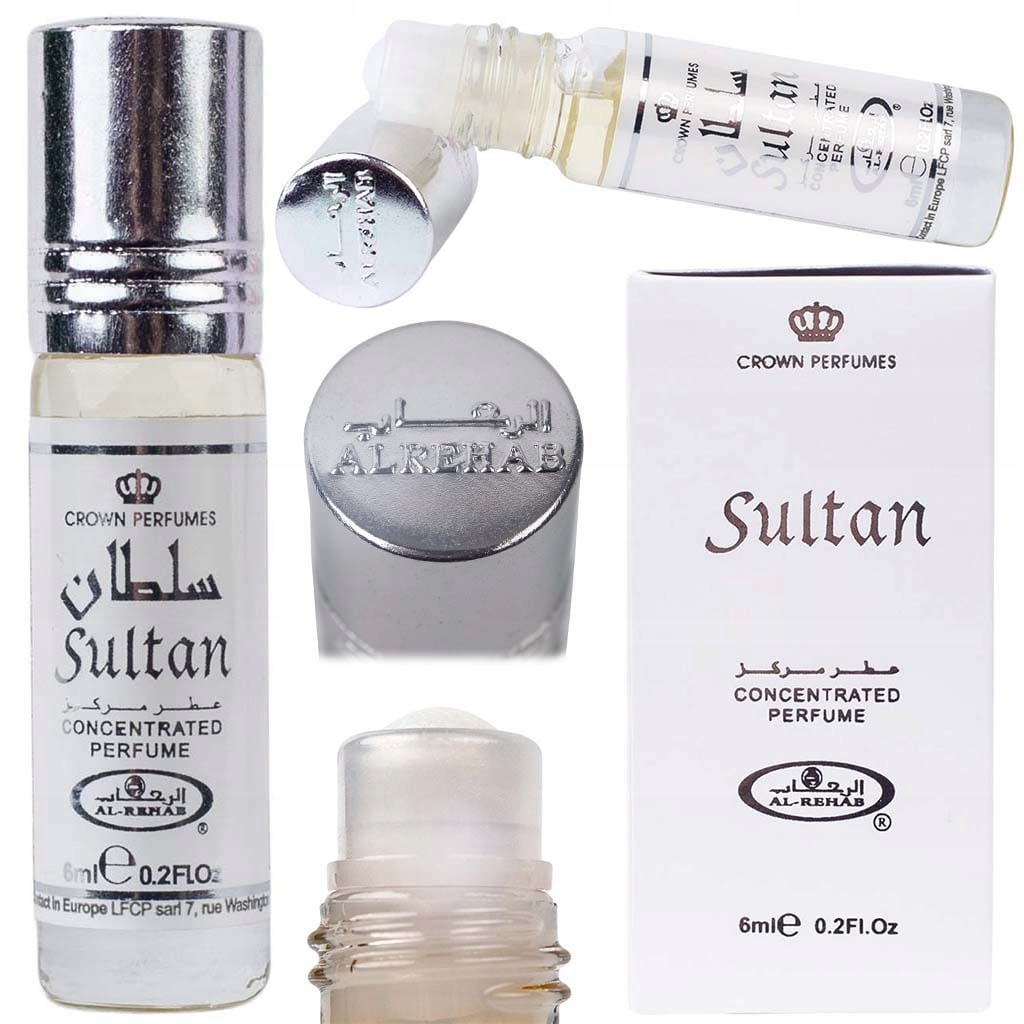 PERFUMY MĘSKIE ARABSKIE TRWAŁE W OLEJKU AL-REHAB SULTAN ŚWIEŻE + PRÓBKI