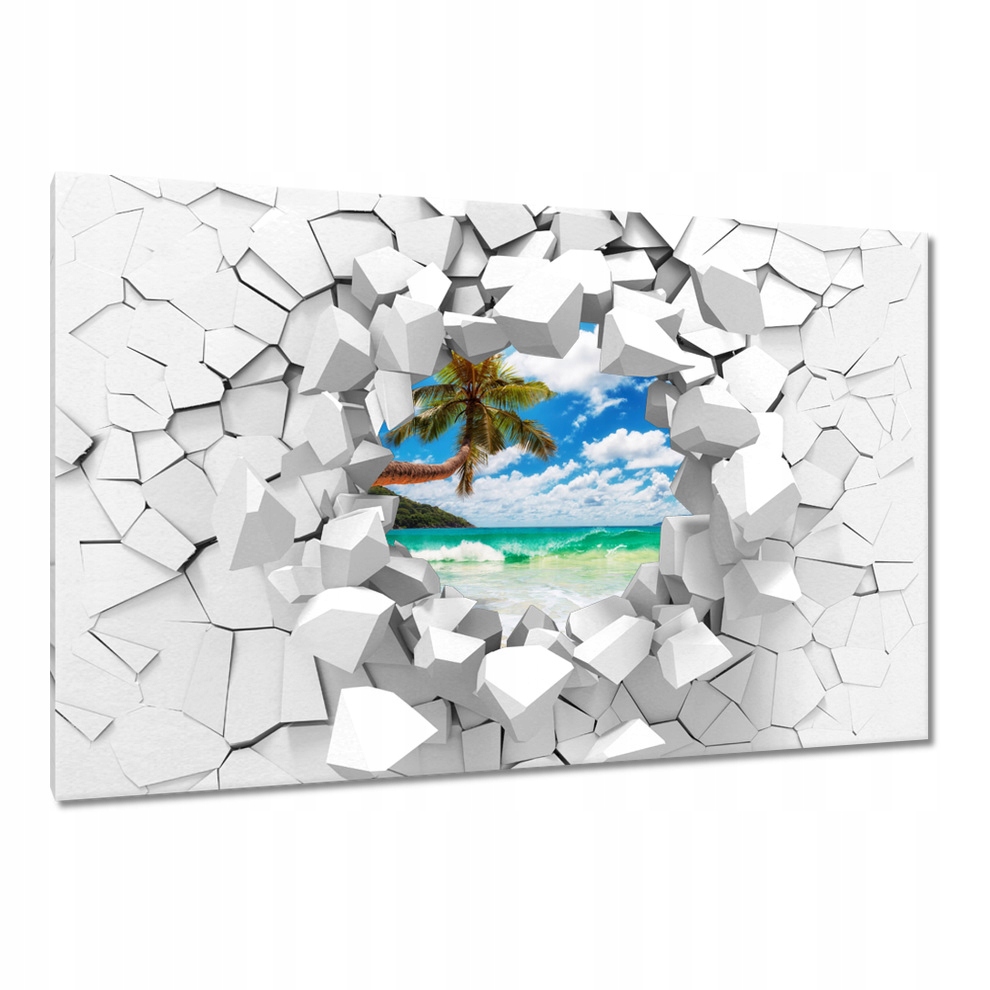 

Obrazy na płótnie 120x80 Tropiki Palmy Plaża