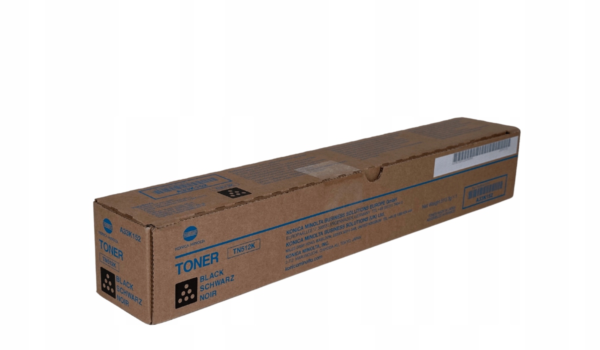 Toner Konica Minolta TN-512 A33K152 K Originální černý c454 c554