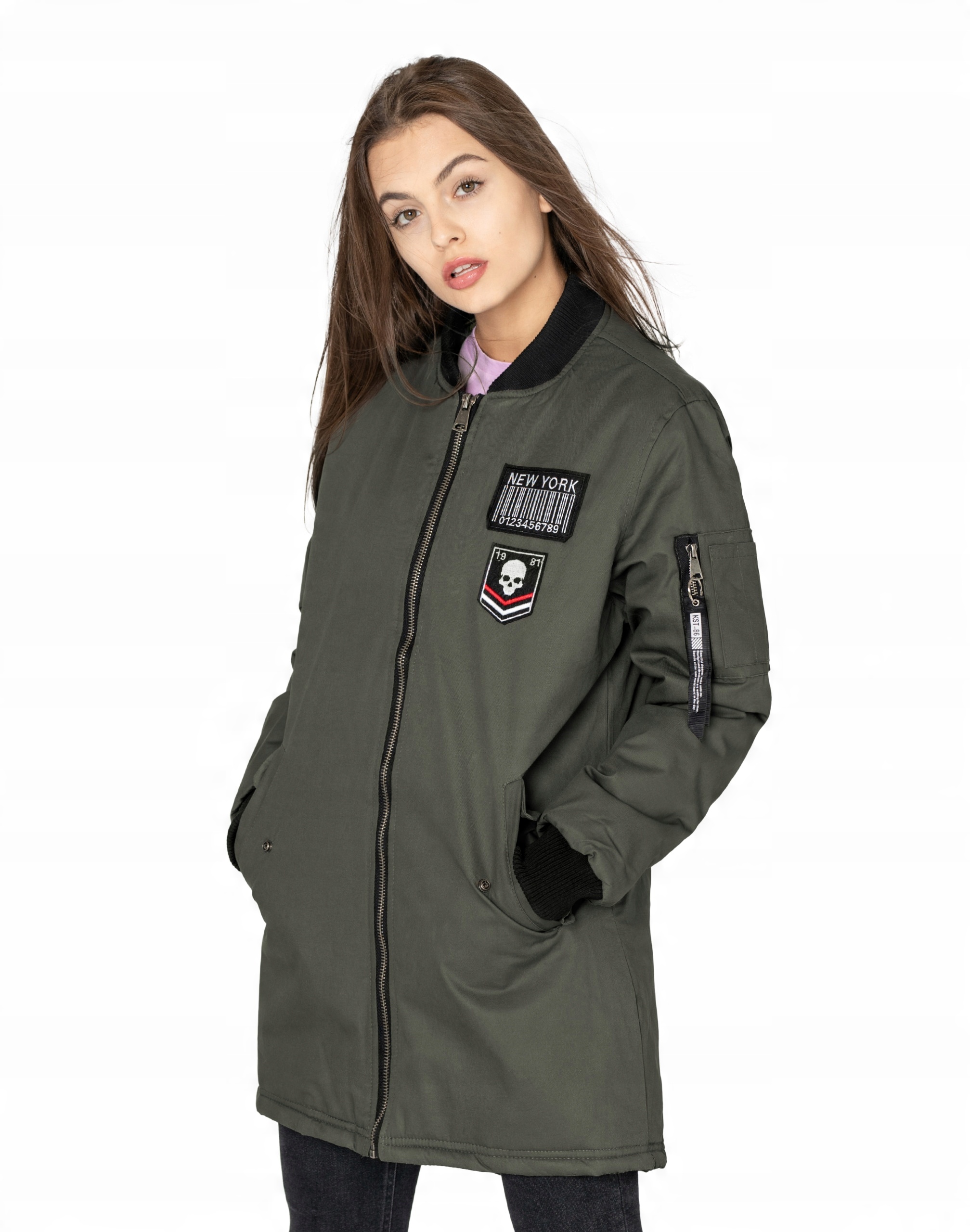 

Kurtka Zimowa Damska Bomberka Ocieplana R60-03 XL