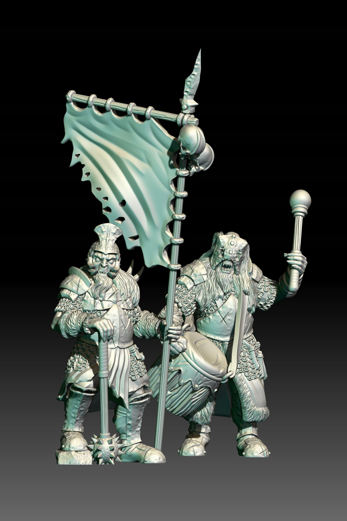 Banner Bearer and Drumm Bearer - x2 - 3dmonkeypl