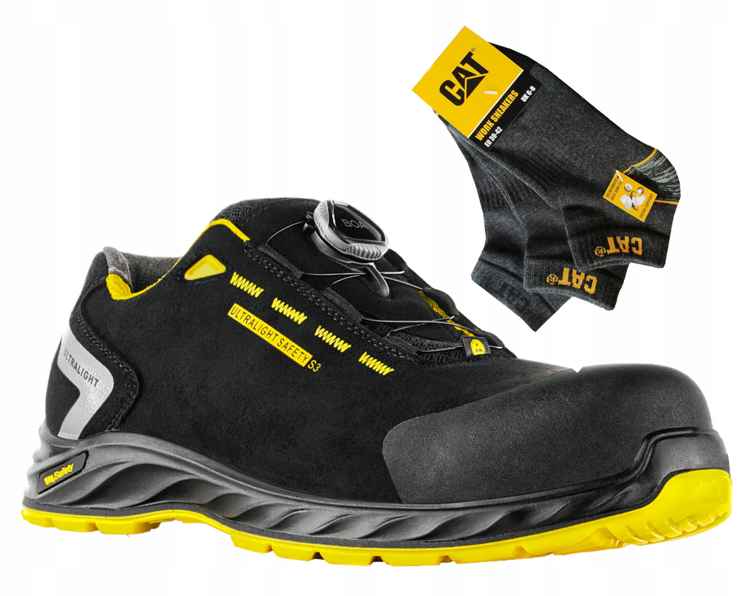 Półbuty robocze VM Footwear California Boa S3 rozmiar 43 Skarpety Cat