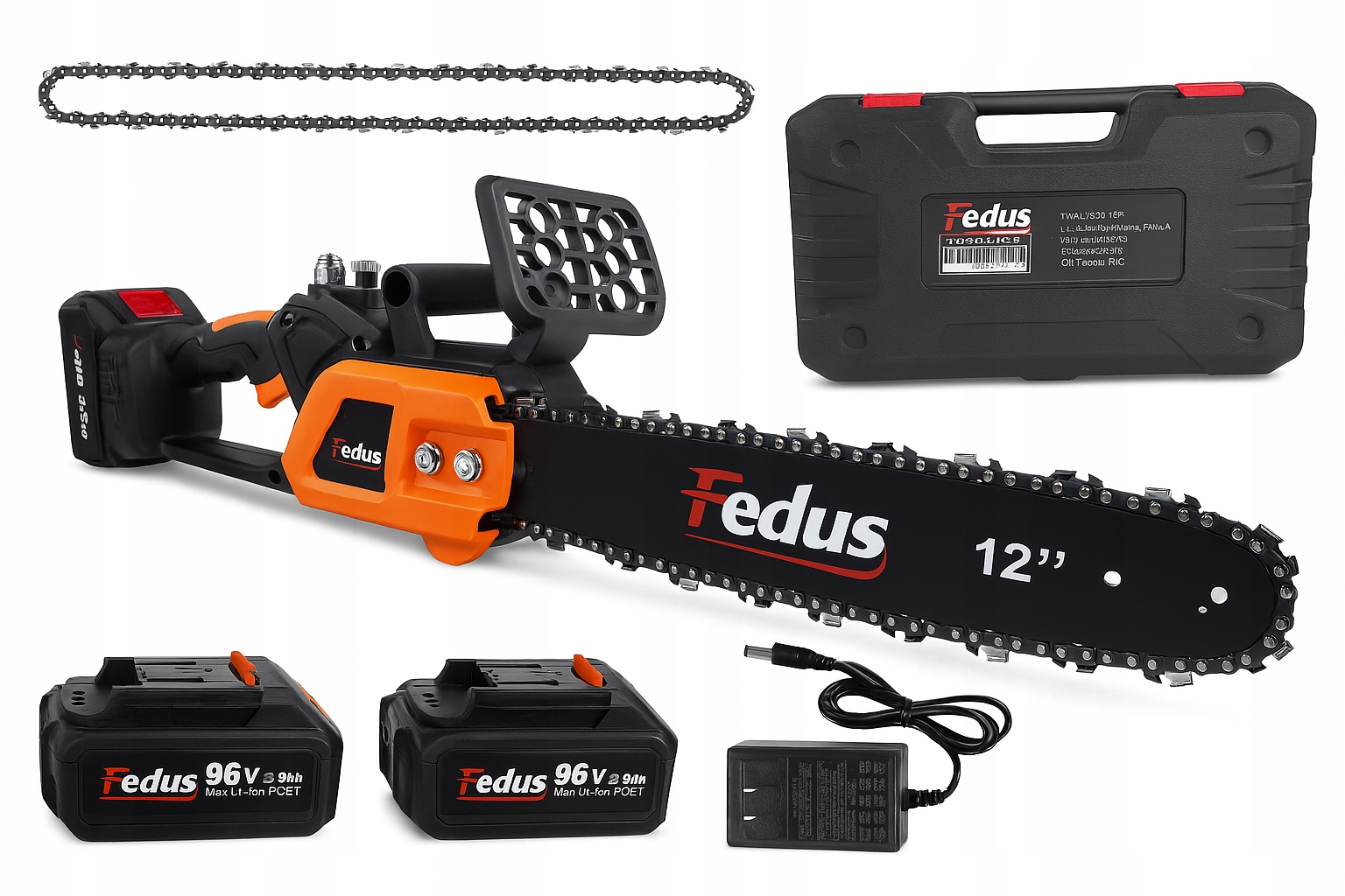 Piła Łańcuchowa Fedus Akumulatorowa Bezszczotkowa 12 cali 2xAKUMOLATORY